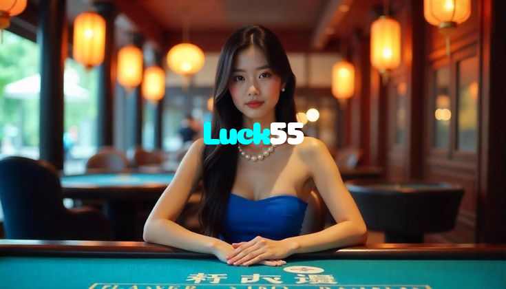 Luck55 casino presented on mobile device in Pakistan with slots and live games