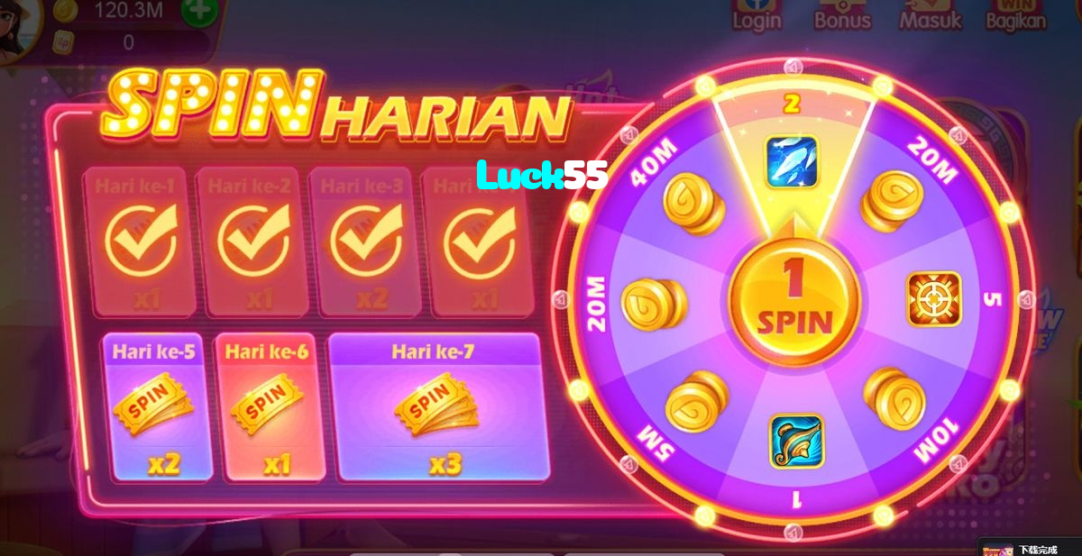 Luck55 casino presented on mobile device in Pakistan with slots and live games